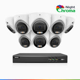 NightChroma<sup>TM</sup>  NAK500 - Updated Version, 3K 8 Channel 8 Cameras TVI Security System, Acme Colour Night Vision, 2960 × 1665 Resolution, f/1.0 Aperture (0.001 Lux), Built-in Microphone, IP67
